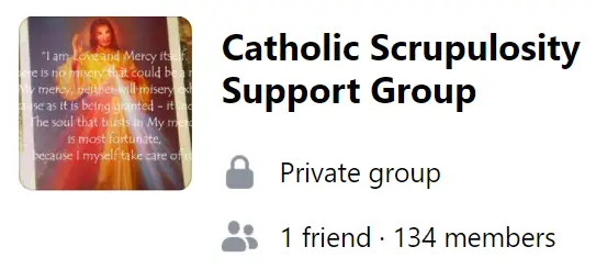 Catholic Scrupulosity Support Group