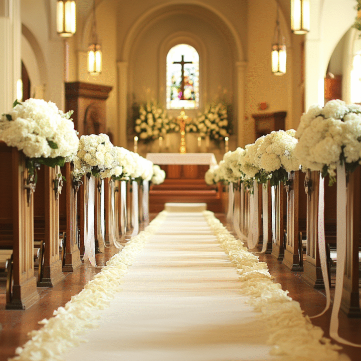 Catholic Wedding Aisle Design Ideas