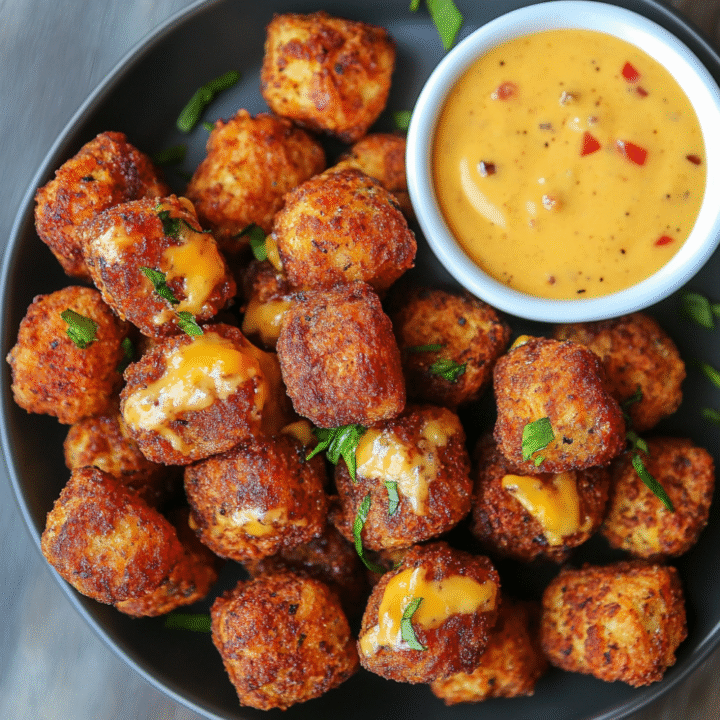 Vegan Cheeseburger Tater Tots