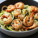 Garlic Shrimp with Zucchini Noodles
