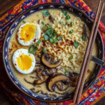 Creamy Miso Ramen with Mushrooms