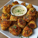 Cereal Crusted Cauliflower Bites