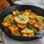 Lemon Butter Tofu Skillet