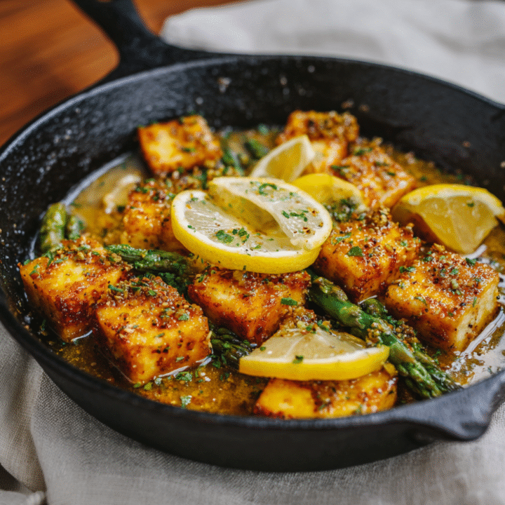 Lemon Butter Tofu Skillet