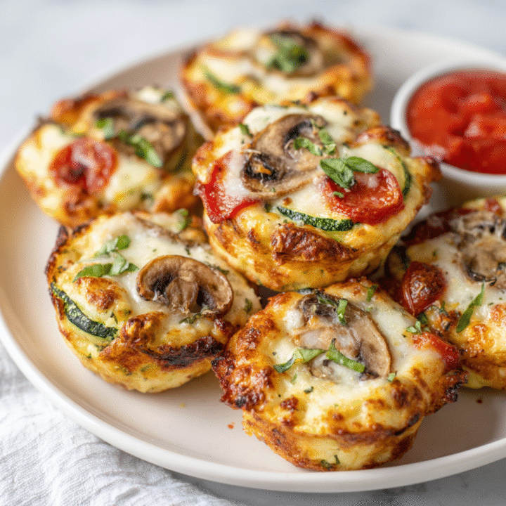 Veggie Crustless Pizza Bites