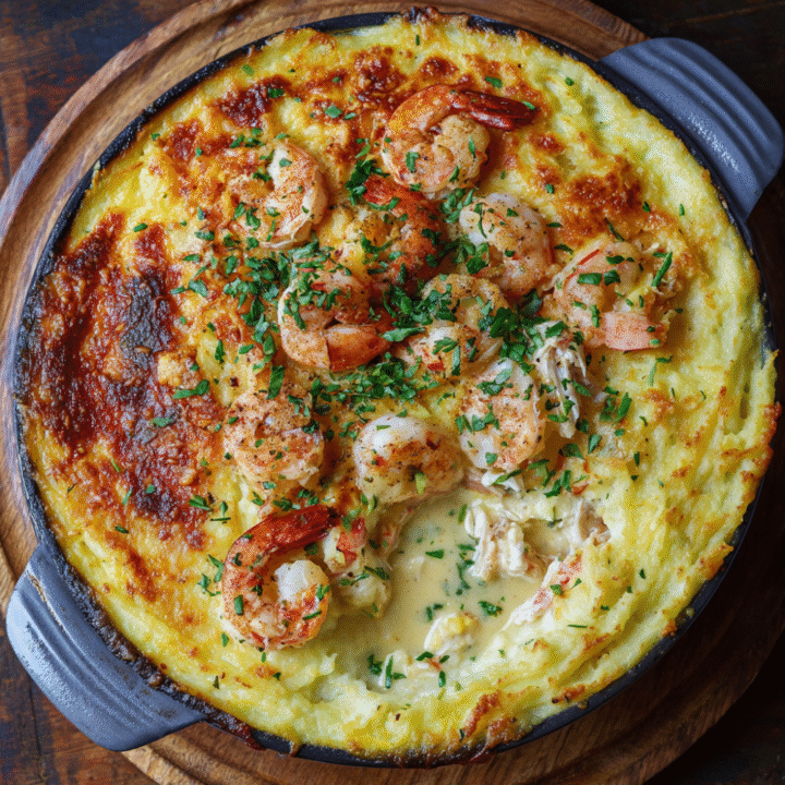 Seafood Shepherd’s Pie with Crab & Shrimp