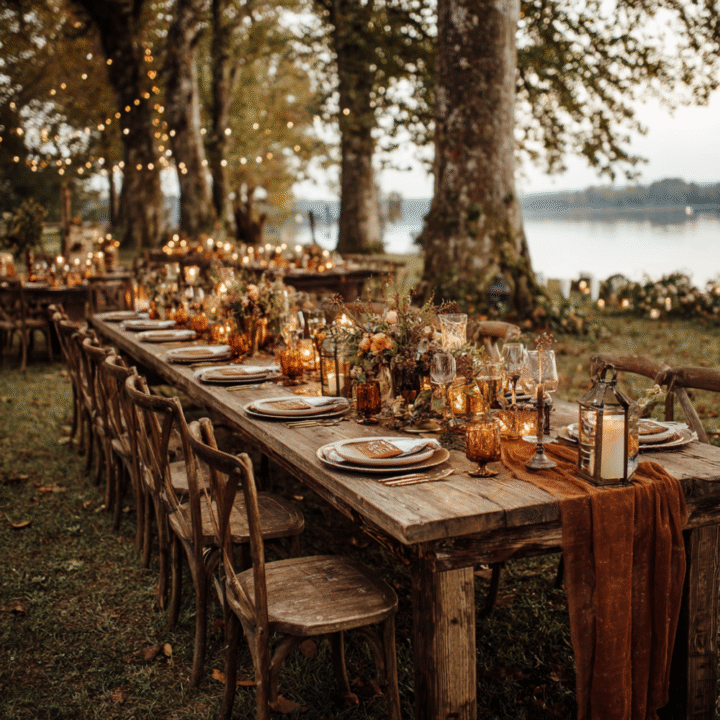 Catholic Wedding Reception Decor Ideas for Autumn