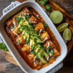 Fish Enchiladas with Chipotle Cream
