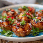 Air-Fryer Honey Chili Salmon Cups