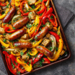 Sheet-Pan Plant-Based Sausage & Peppers