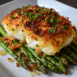 Baked Lemon Butter Cod with Crispy Parmesan Crust