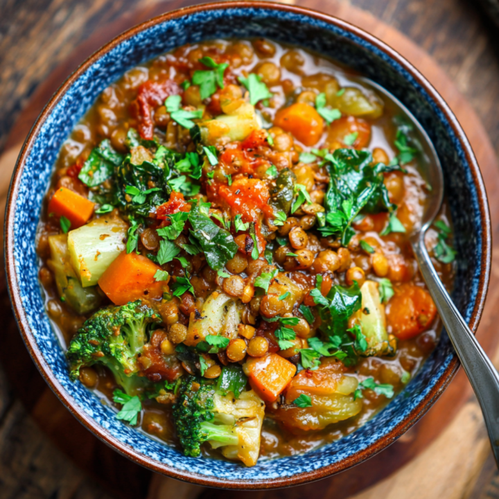 One-Pot Vegan Lentil & Vegetable Stew