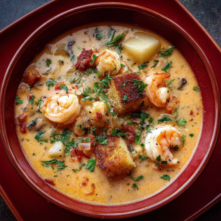 Seafood Chowder with Potatoes & Corn