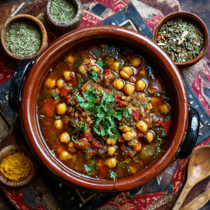 Traditional Moroccan Harira Soup (Vegan Version)