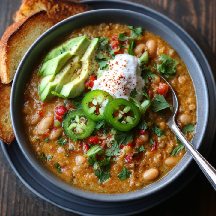 Vegetarian White Bean Chili (Meatless Bestie)