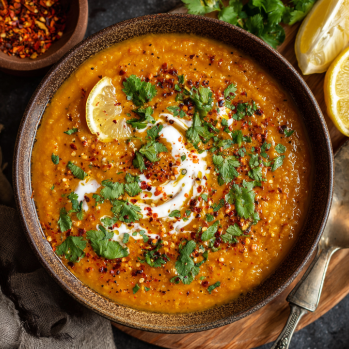 Authentic Turkish Red Lentil Soup (Vegan)