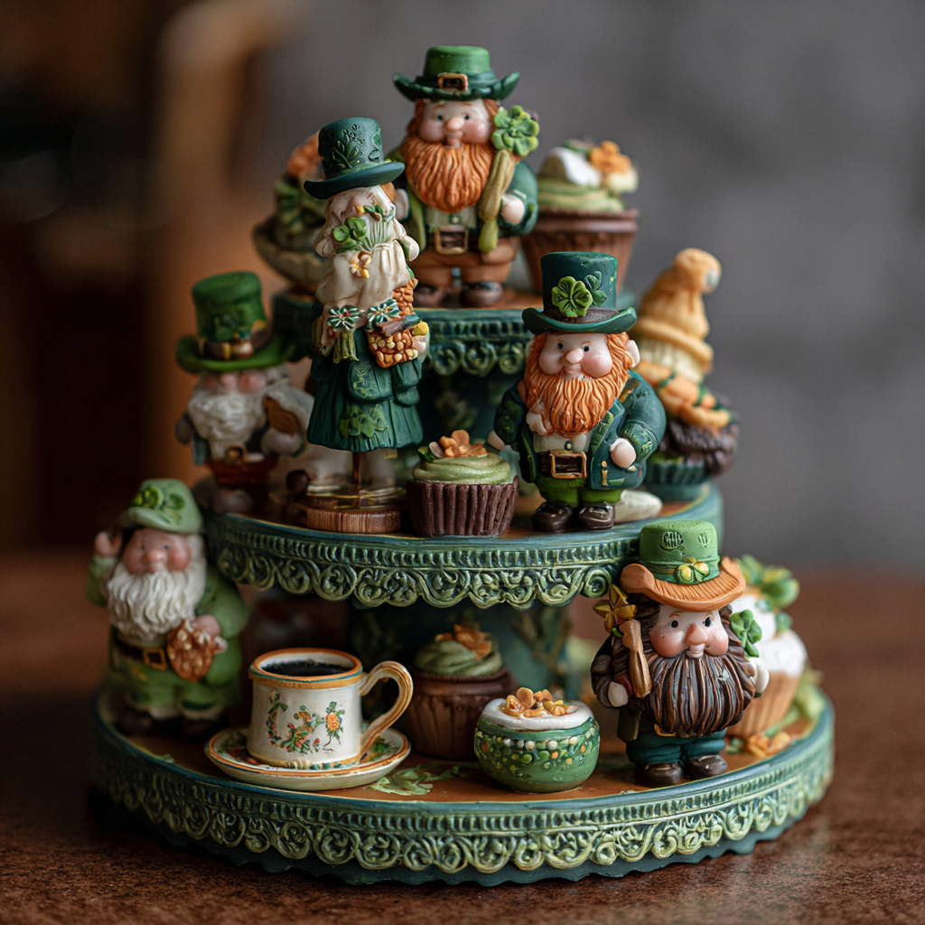 St. Patrick’s Day Tiered Tray Decor Ideas