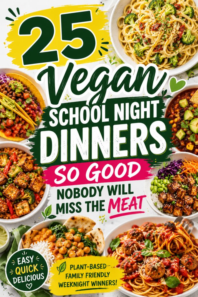 25 Vegan School Night Dinners So Good Nobody Will Miss the Meat