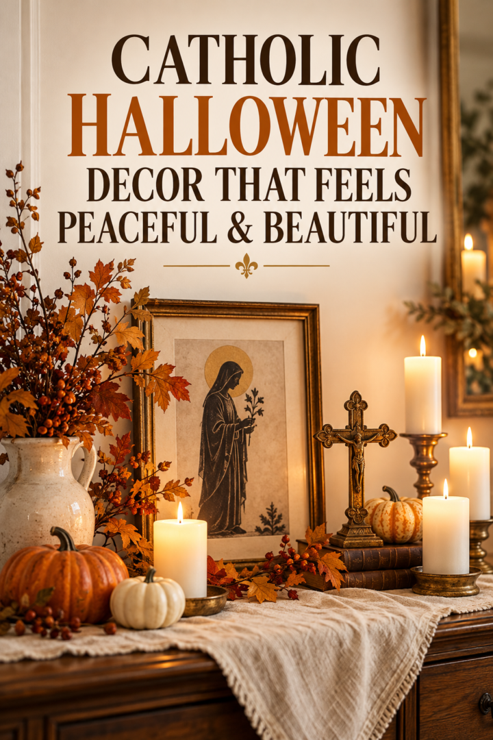 Peaceful Catholic Halloween decor ideas