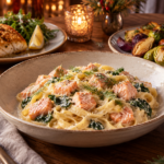 Cozy pescatarian winter dinners with seafood pasta, baked fish, and hearty sides