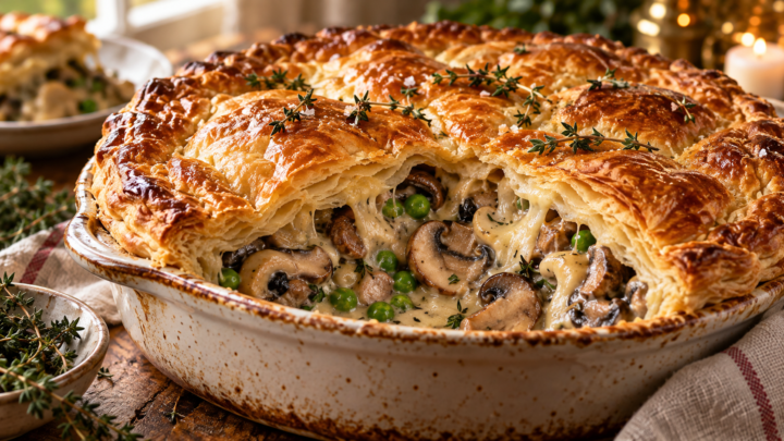 Mushroom Gruyère Pot Pie