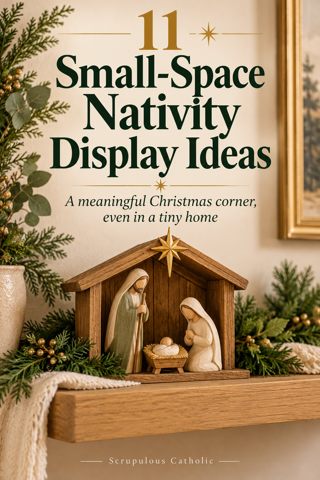 11 small-space Nativity display ideas for a meaningful Christmas corner
